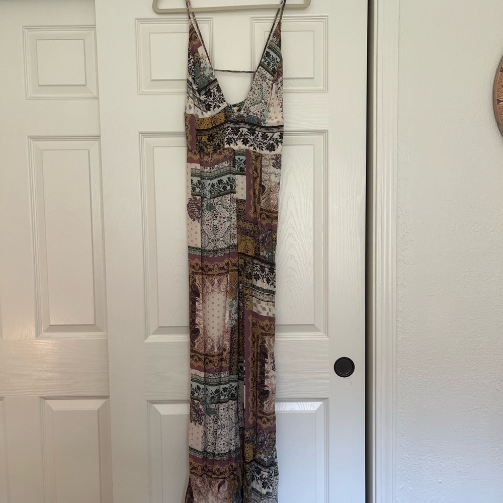 Free People Multicolor Patchwork Jumpsuit